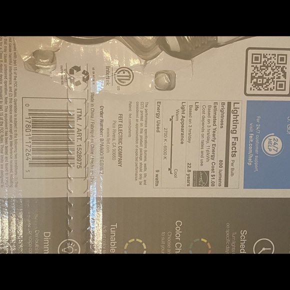 Feit Electric LED Smart Bulb 60W 2pk - Picture 8 of 9